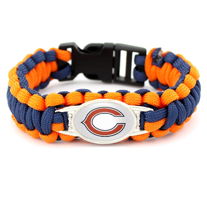 Chicago Bears snap clasp bracelet