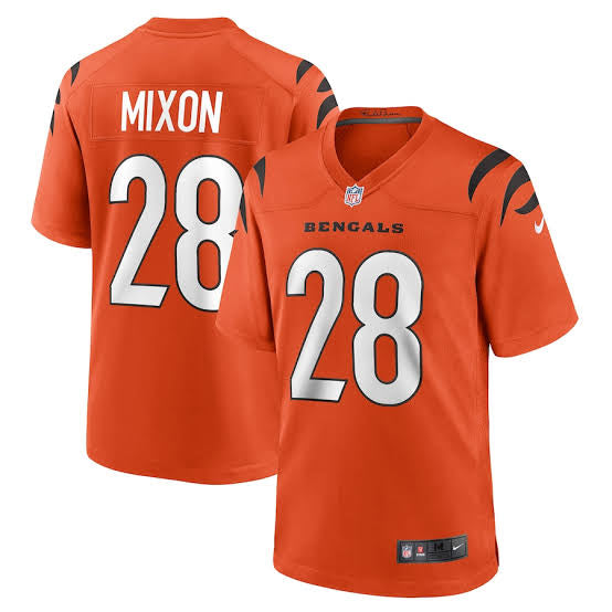 Joe Mixon Cincinnati Bengals Jersey orange – Classic Authentics