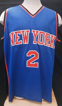 Larry Johnson New York Knicks autographed jersey JSA Witnessed COA