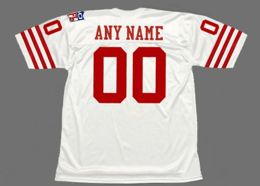 Any name & Number San Francisco 49ers 1969 NFL Mitchell & Ness Jersey white