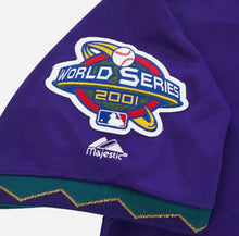 Luis Gonzalez Arizona Diamondbacks 2001 World Series Official MLB Majestic Jersey purple