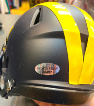 Aiden Hutchinson Autographed Michigan Wolverines Mini Helmet with COA Photo Signing