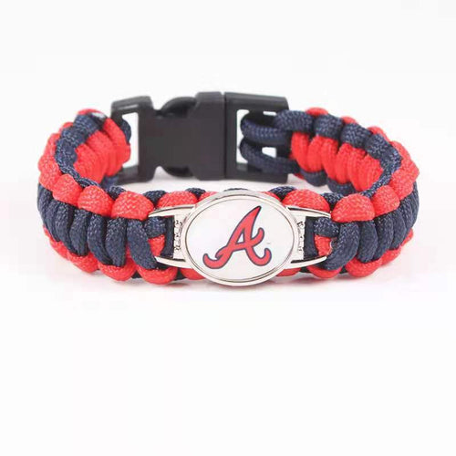 Atlanta Braves snap clasp bracelet