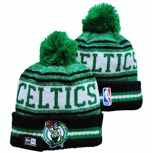 Boston Celtics NBA New Era winter Hat with Pom Pom