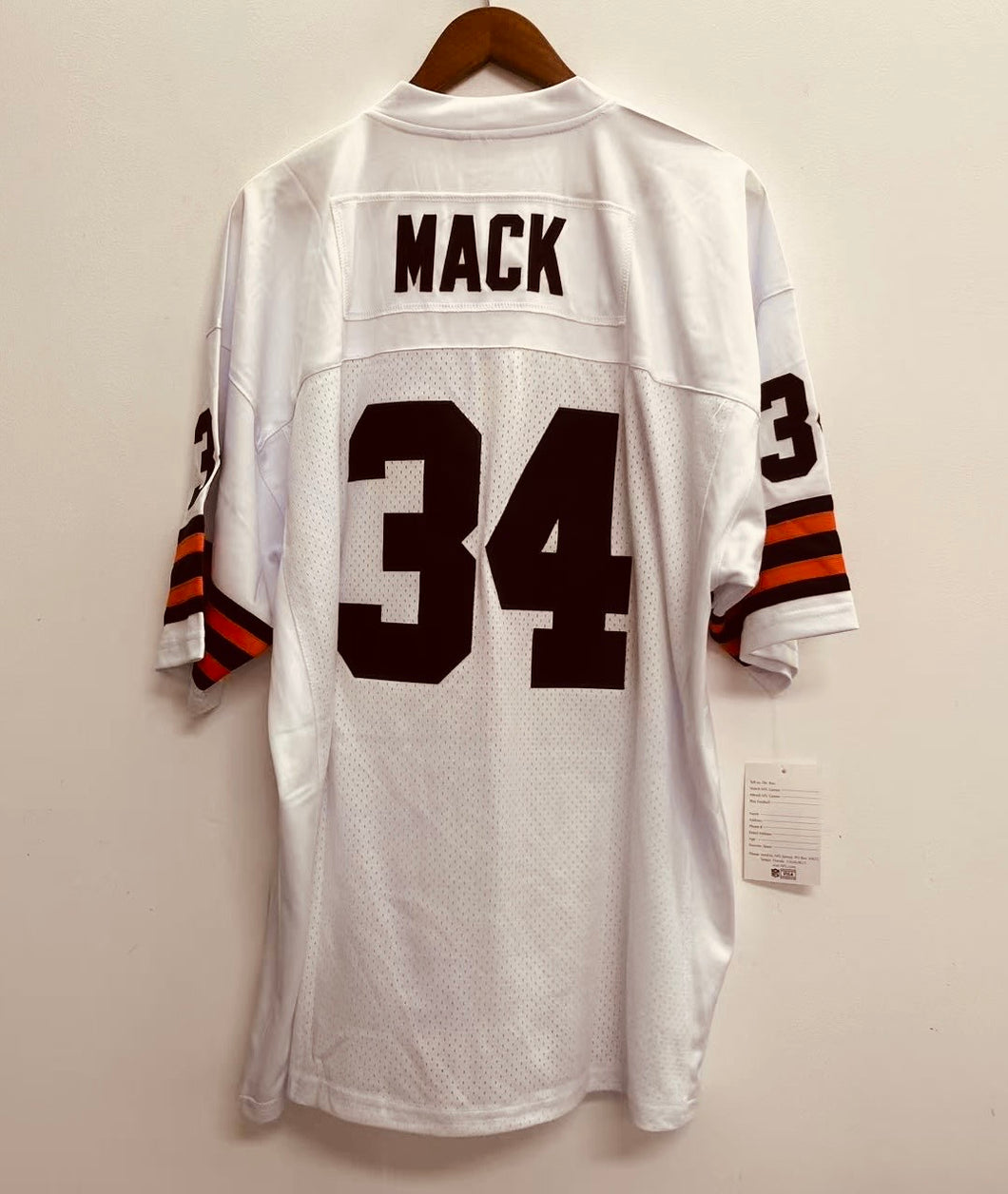 Kevin Mack Cleveland Browns Official NFL Mitchell & Ness Jersey white