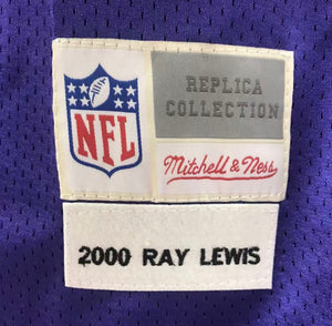 Ray Lewis Baltimore Ravens Jersey purple Mitchell & Ness