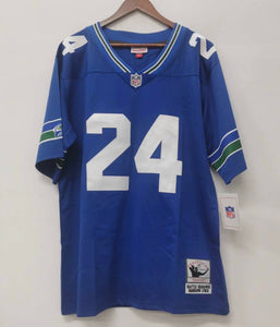 Marshawn Lynch Seattle Seahawks Jersey Mitchell & Ness blue