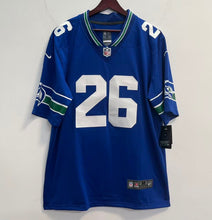 Any name & Number Seattle Seahawks Classic blue retro NFL Nike jersey