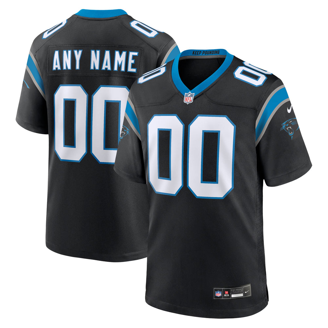 Carolina Panthers Any Name & Number customized YOUTH KIDS Official NFL Jersey black