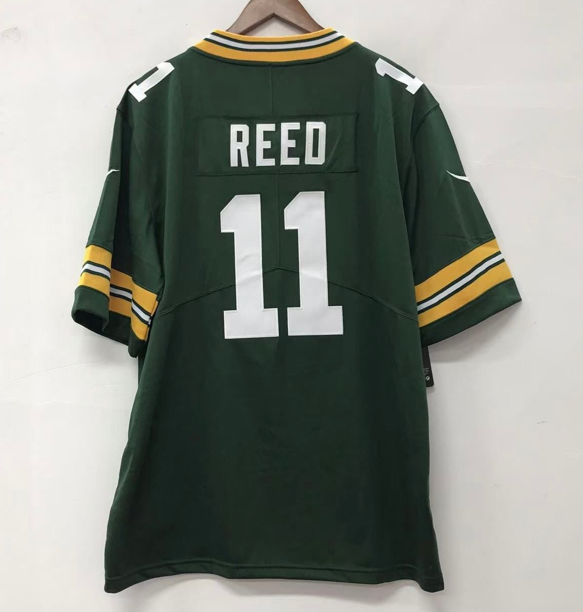 Jayden Reed Green Bay Packers Official NFL Nike Jersey green