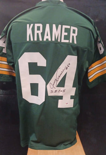 Jerry Kramer Green Bay Packers autographed jersey PSA/DNA COA