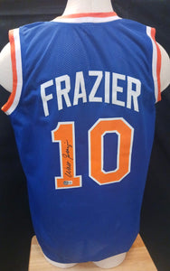 Walt Clyde Frazier New York Knicks autographed jersey Beckett COA