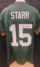 Bart Starr Green Bay Packers autographed jersey COA