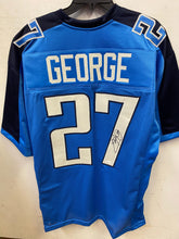 Eddie George Houston Oilers Tennessee Titans autographed jersey JSA Witnessed COA