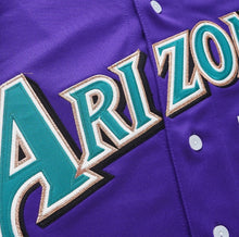 Luis Gonzalez Arizona Diamondbacks 2001 World Series Official MLB Majestic Jersey purple