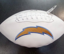 Los Angeles Chargers Full Size logo Autograph Signature Football
