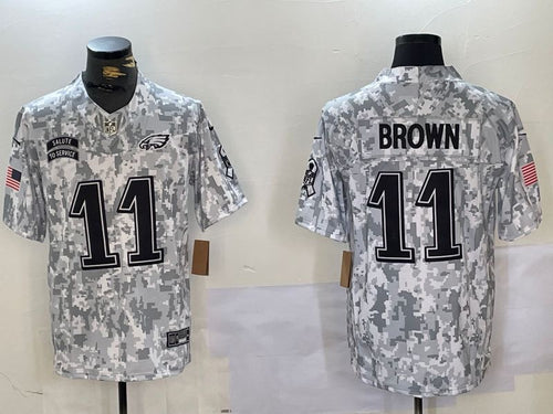 A.J. Brown Philadelphia Eagles 2024 Nike NFL Salute to Service Jersey