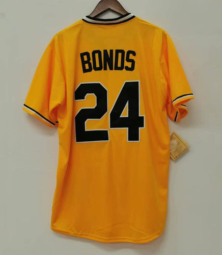 Barry Bonds Pittsburgh Pirates Jersey yellow