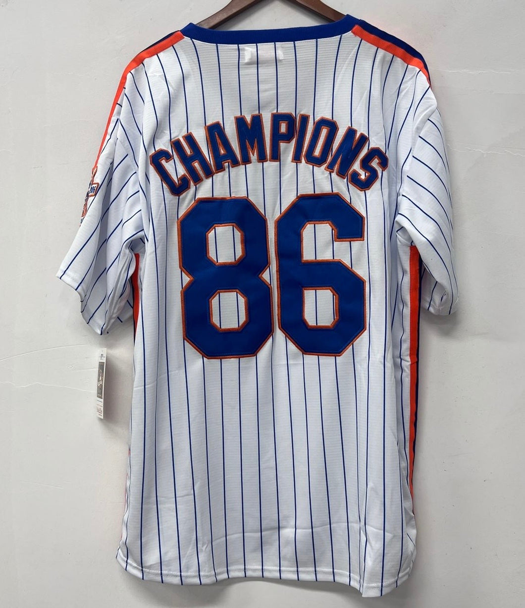 1986 New York Mets World Series Champions Jersey Mitchell & Ness