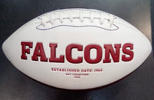 Atlanta Falcons Full Size logo Autograph Signature Football