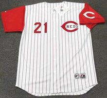 Sean Casey Cincinnati Reds Official MLB Majestic Jersey white pinstripes