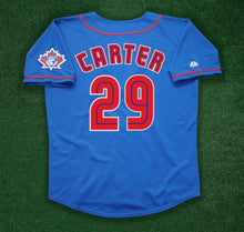 Joe Carter Toronto Blue Jays Official MLB Majestic Jersey Blue