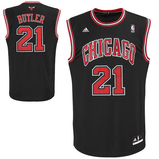 Jimmy Butler Chicago Bulls  Official NBA Adidas Jersey Black