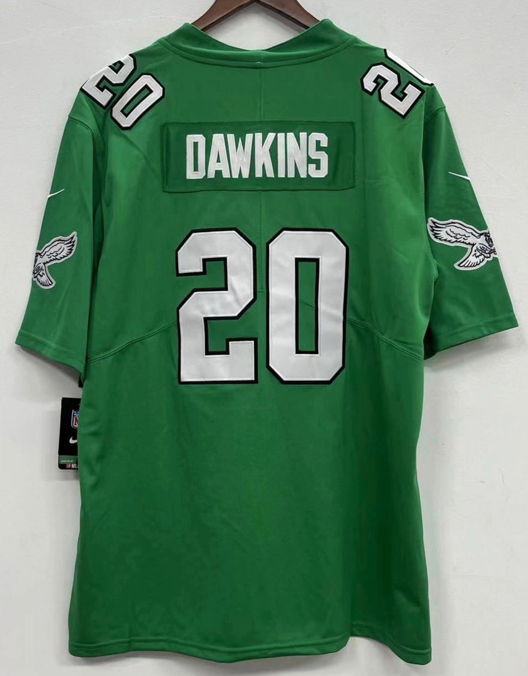 Brian Dawkins Philadelphia Eagles NFL Jersey Nike Kelly green