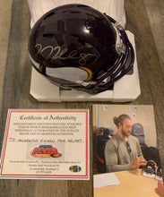 T.J. Hockenson Minnesota Vikings Mini Helmet with COA
