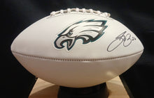 Saquon Barkley Autographed Philadelphia Eagles Logo Football with COA