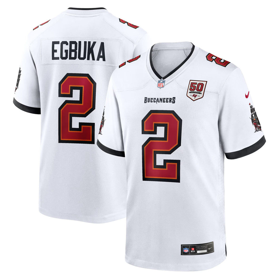 Emeka Egbuka Tampa Bay Buccaneers YOUTH KIDS Official Nike Jersey white