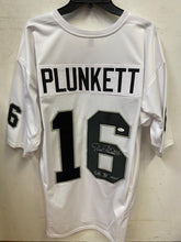 Jim Plunkett Oakland Raiders autographed jersey JSA Witnessed COA