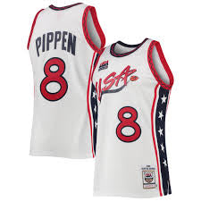 Scottie Pippen 1996 USA Olympic Basketball Jersey Mitchell & Ness white
