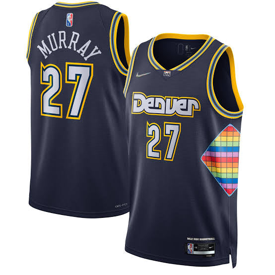 Jamal Murray Denver Nuggets Official NBA Nike Jersey Navy blue