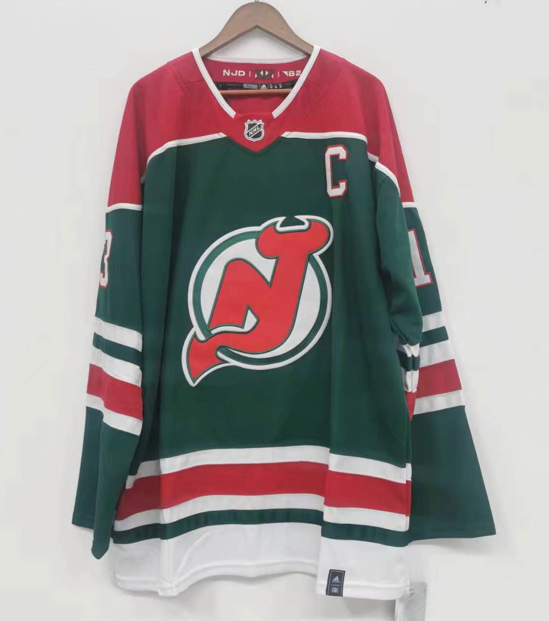 Nico Hischier New Jersey Devils Official NHL Adidas Jersey