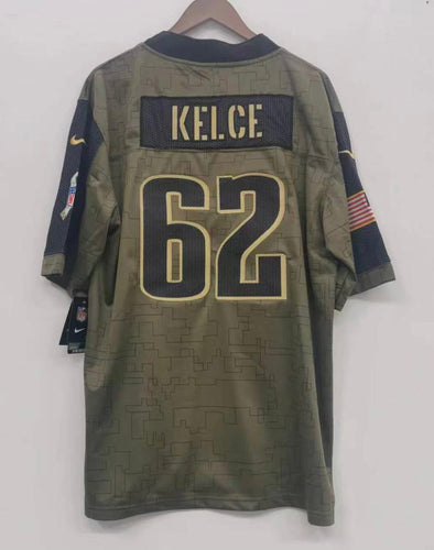 Jason Kelce Philadelphia Eagles military salute to service Official NFL Nike Jersey