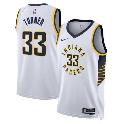 Myles Turner Indiana Pacers Official NBA Nike Jersey White