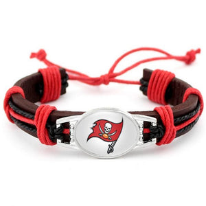 Tampa Bay Buccaneers NFL leather bracelet