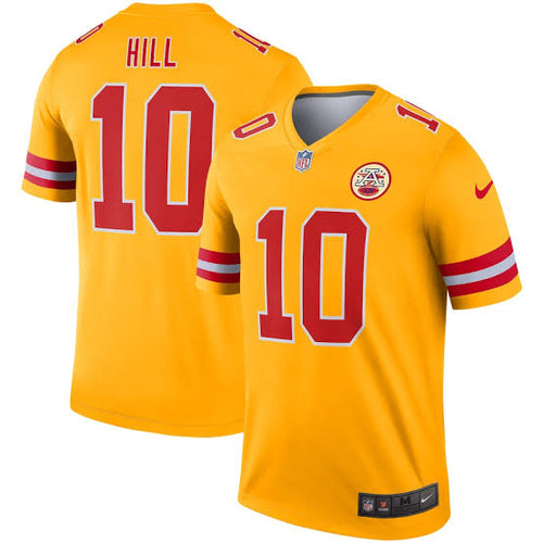 Tyreek Hill Kansas City Chiefs official NFL Nike Jersey yellow