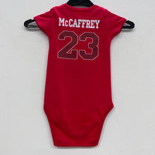 Christian McCaffrey San Francisco 49ers baby onesie creeper snap suit b/t