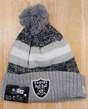 Las Vegas Raiders NFL New Era winter Hat with Pom Pom