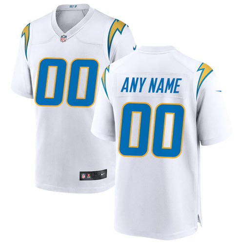 Los Angeles Chargers Any Name & Number customized YOUTH KIDS Official NFL Jersey white