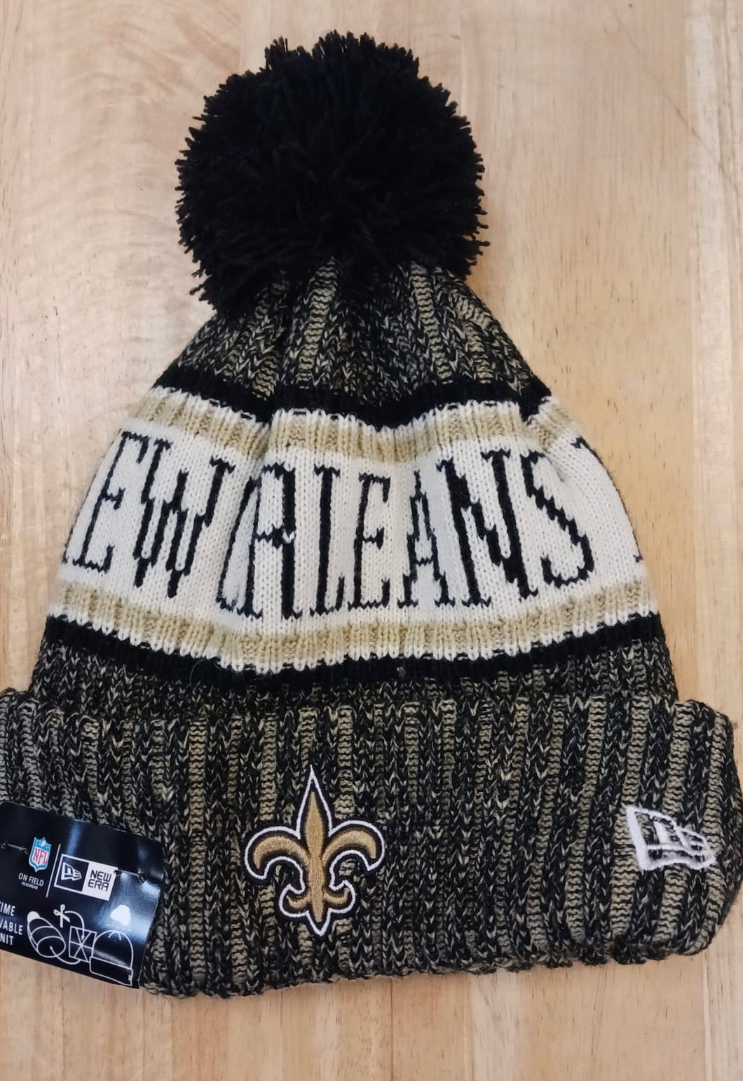 New Orleans Saints NFL New Era winter Hat with Pom Pom