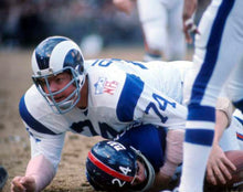 Merlin Olsen 1969 Los Angeles Rams NFL Mitchell & Ness Jersey white