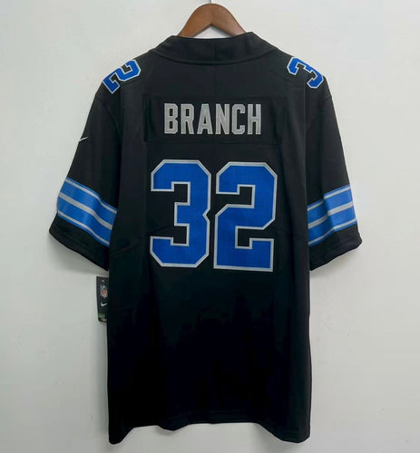 Brian Branch Detroit Lions Official NFL Nike Jersey black