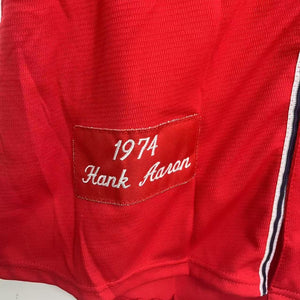 Hank Aaron Atlanta Milwaukee Braves Jersey 1974 Mitchell & Ness Red