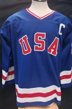 Mike Eruzione autographed USA Olympic Miracle on Ice jersey JSA COA