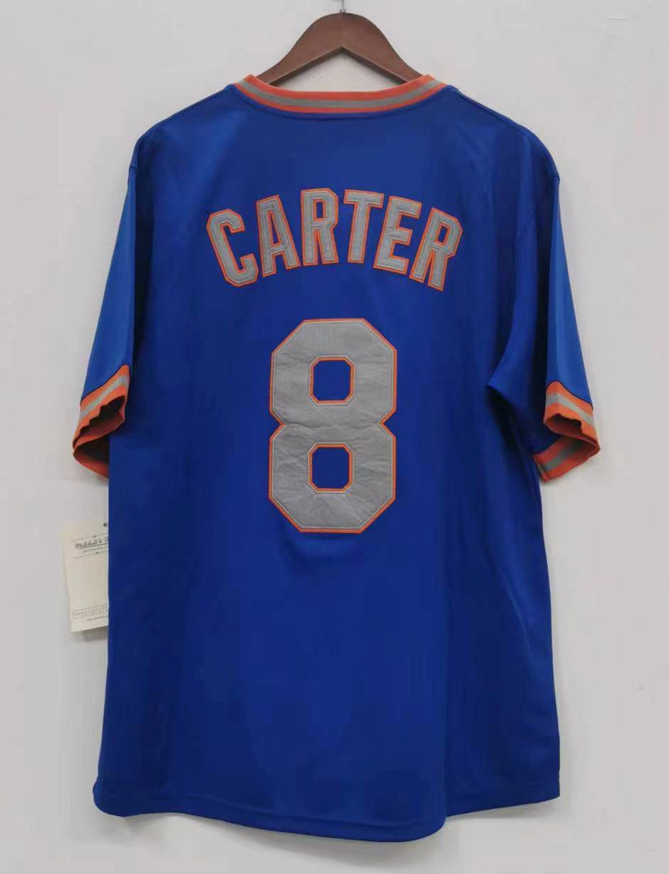 Gary Carter 1986 New York Mets Jersey Mitchell & Ness blue