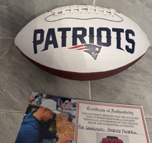 Rob Gronkowski New England Patriots Autographed Football with COA photo signing