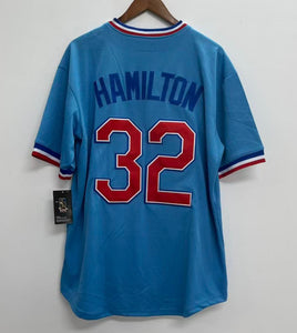 Josh Hamilton Texas Rangers official MLB Jersey Majestic retro